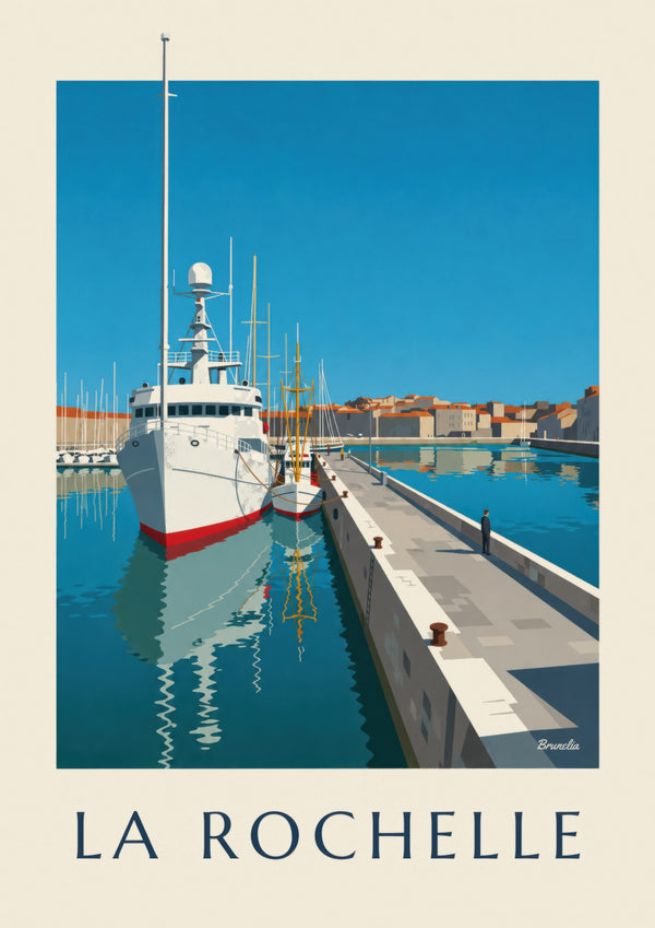 Plakat af Bassin des Chalutiers i La Rochelle