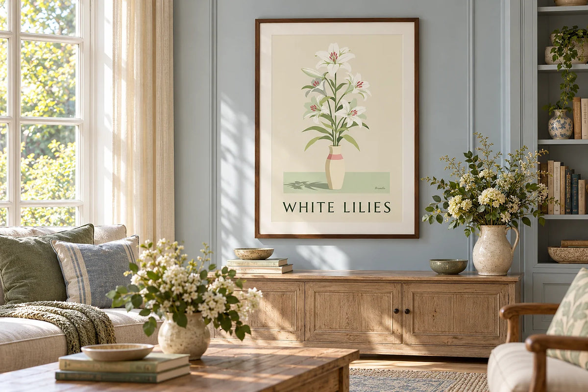 Flower and botanical posters: the guide to a natural wall