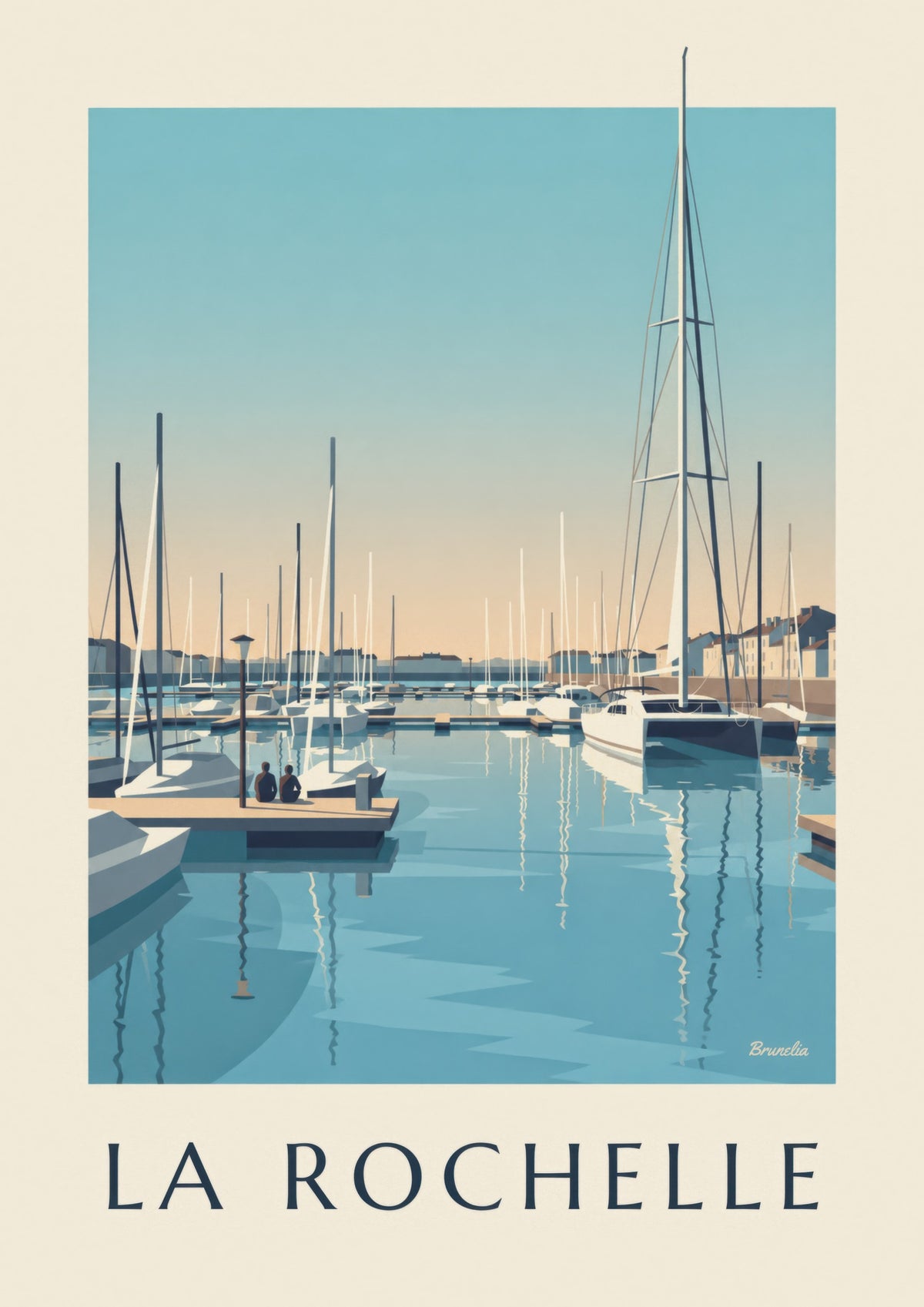 Affiche port de plaisance des Minimes à La Rochelle