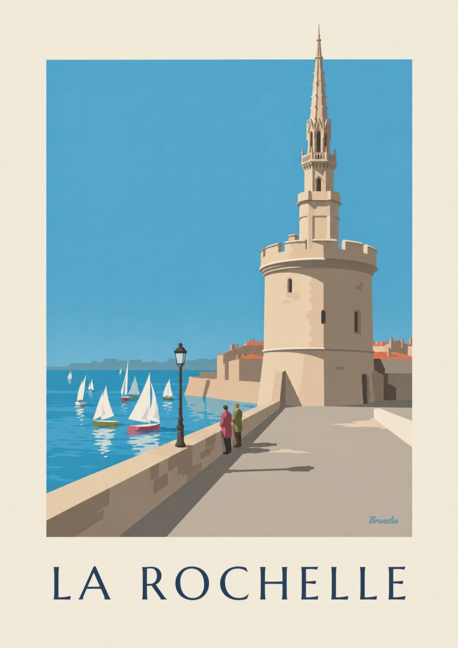 Plakat af Tour de la Lanterne i La Rochelle