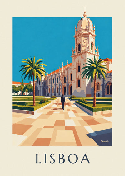 Affiche monastère des Hiéronymites à Belém, Lisbonne : l'affiche entière